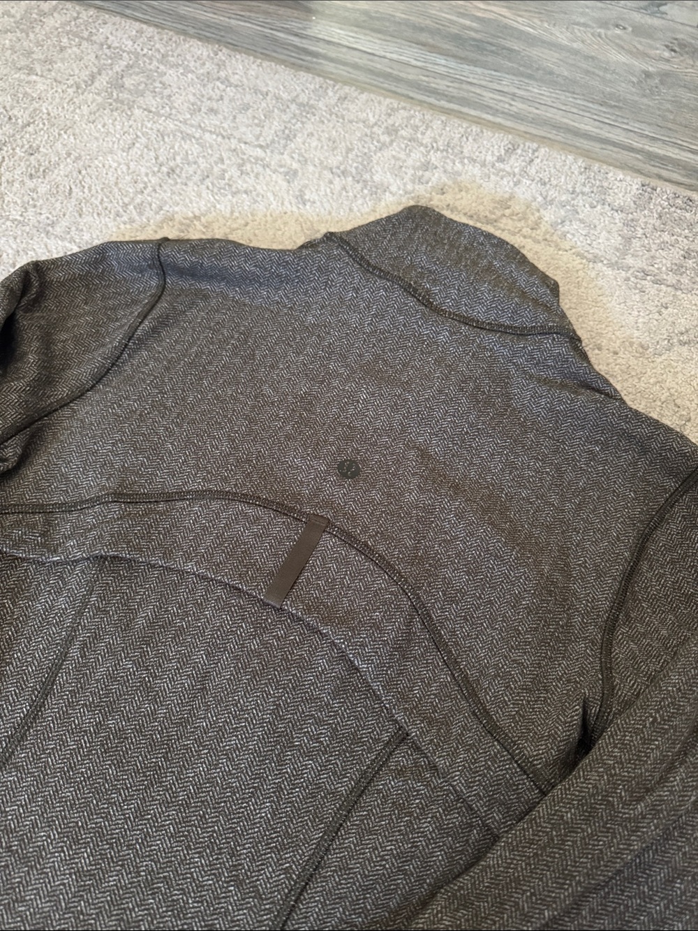lululemon athletica Charcoal Gray Zip-Up Bomber Jacket - Picture 5 of 5